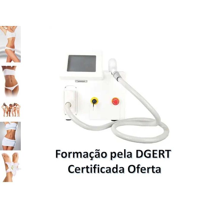 Máquina de Depilação Definitiva Laser Díodo 808mn  Portatíl 15Kg 2024