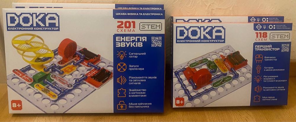 Конструктор електронний Doka 118 схема та 201 схема