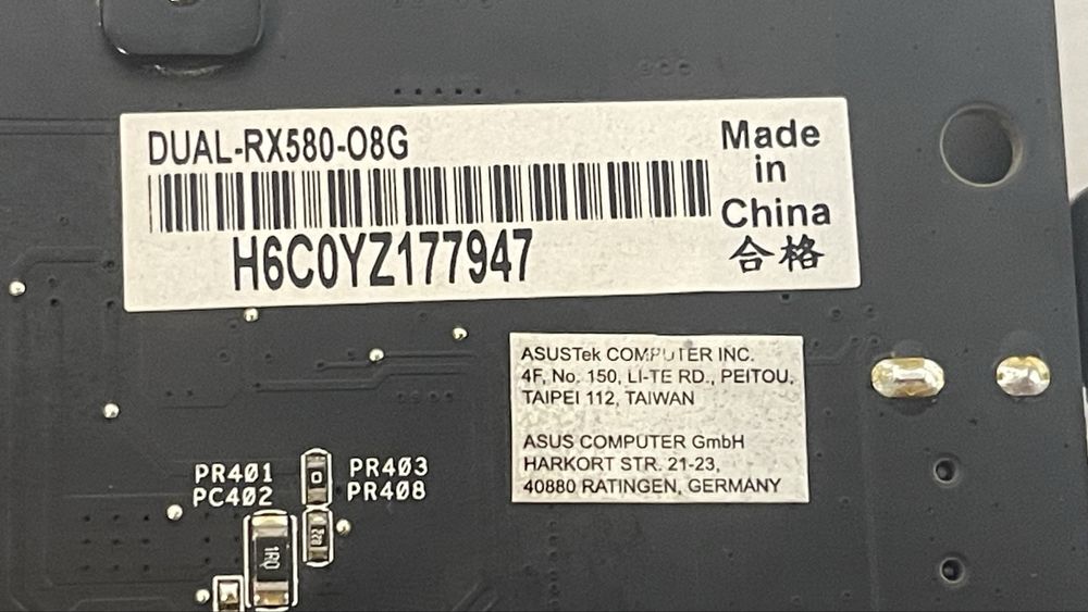 Відеокарта Asus RX580 8Gb