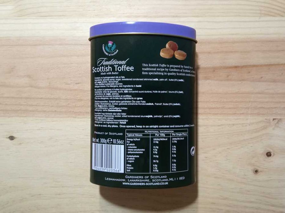 Caixa de Metal Traditional Scottish Toffee