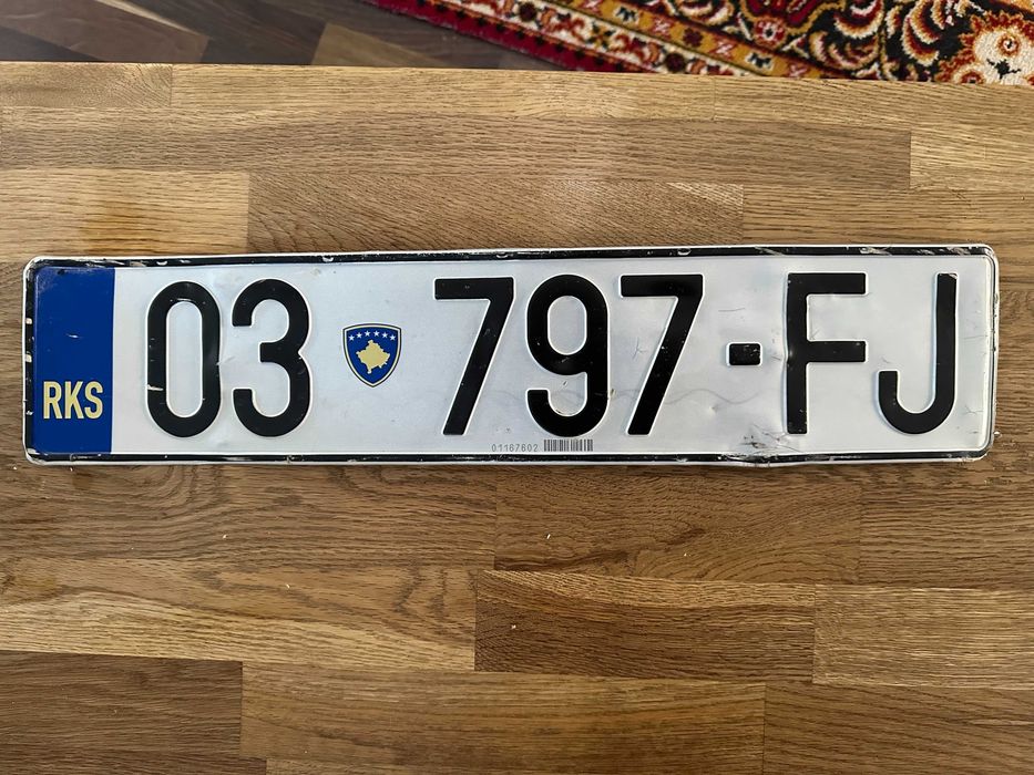 tablica kolekcjonerska z Kosova