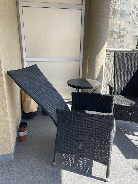 Fotele ogrodowe dwie sztuki z poduszkami