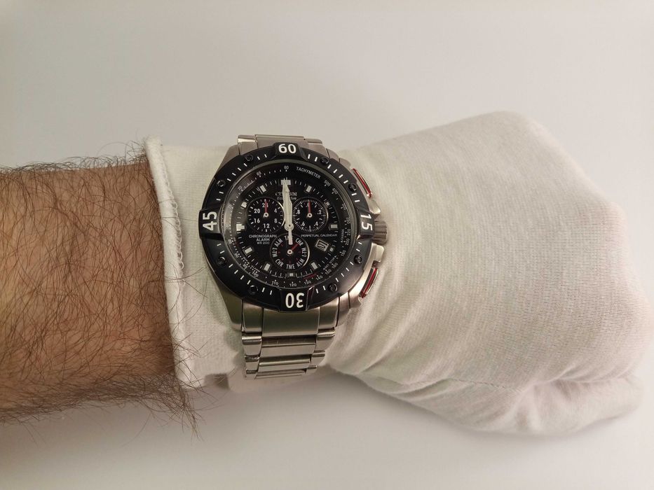 Японские часы Citizen Eco-Drive BL5314-52E, вечник хронограф тахиметр