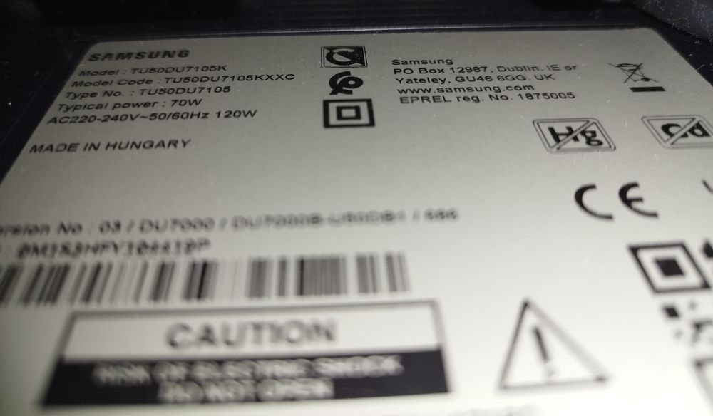 Smart TV Samsung 50" Crystal UHD 4K