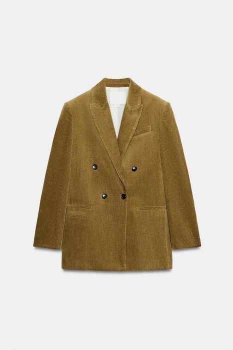 Вельветовий блейзер Zara оверсайз