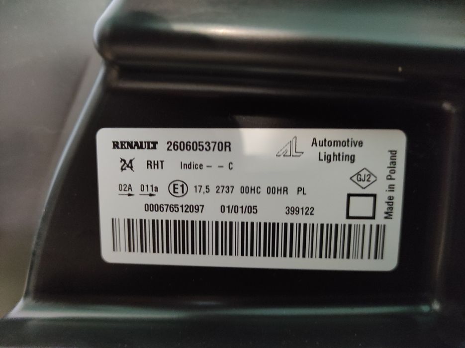 Фара Фари Фары Рено Дачія Дастер Duster 260605370R 260103738R