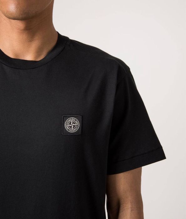 ФУТБОЛКА STONE ISLAND PATCH PROGRAM футболки на літо білі чорні стон айленд одяг на літо бренд