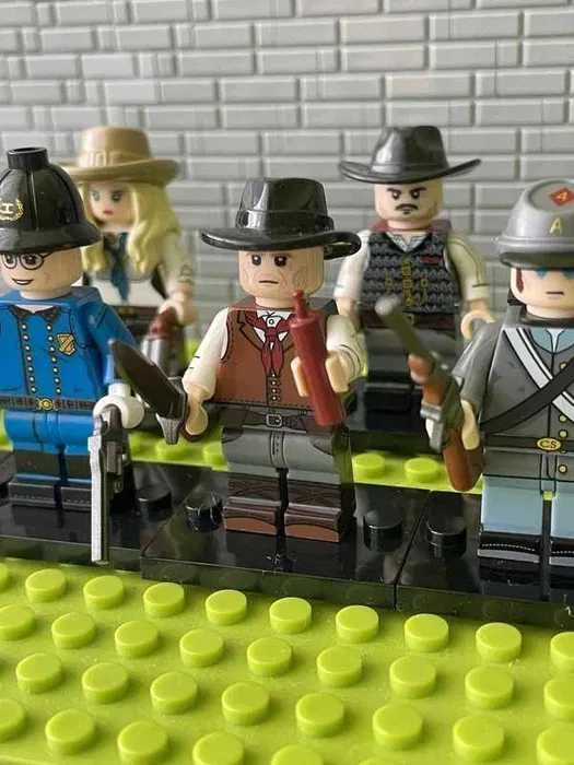 Zestaw 8 Figurki Western Dziki Zachód kompatybilne z LEGO civil war