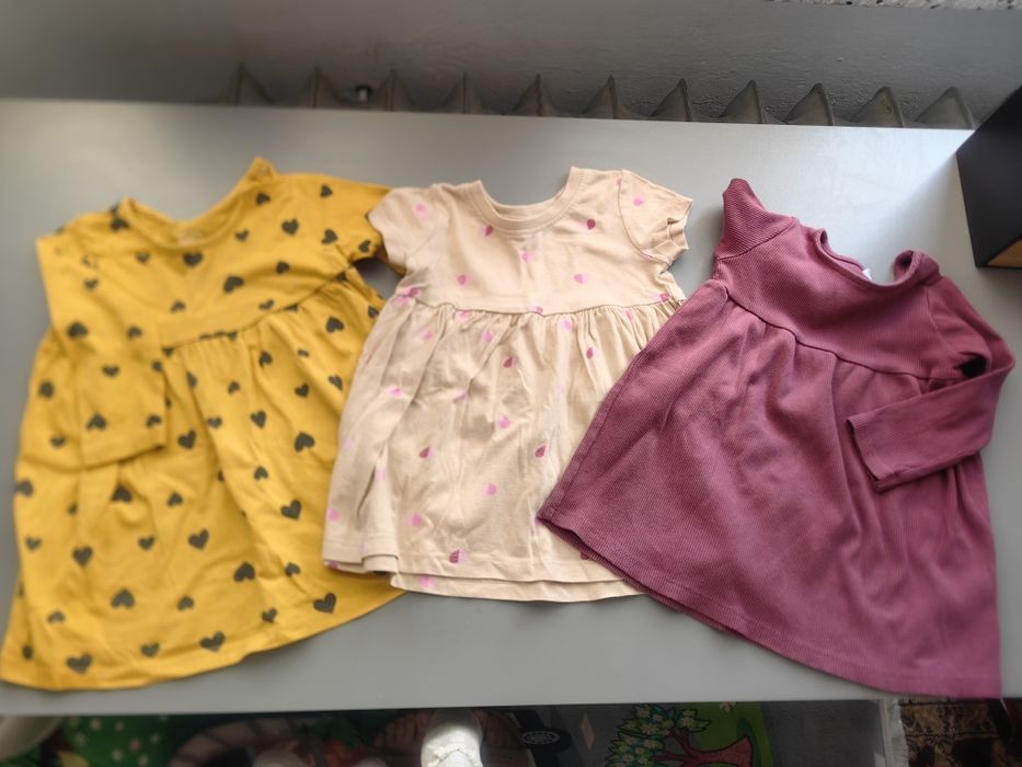 Zestaw 3x bluzka sukienka tunika r. 74 | Cool Club, So Cute, Fred & Fl