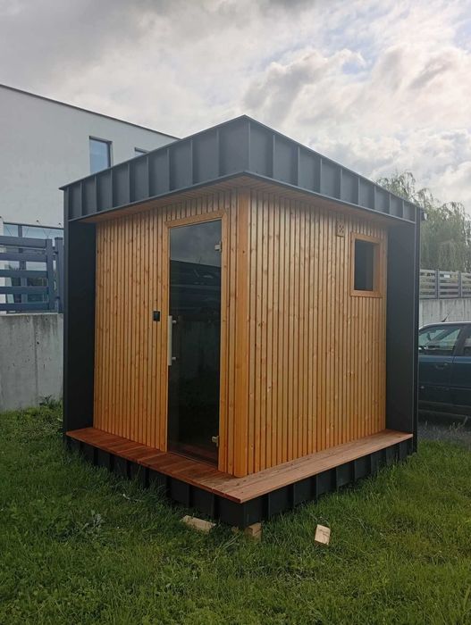Sauna kwadro hoos wood