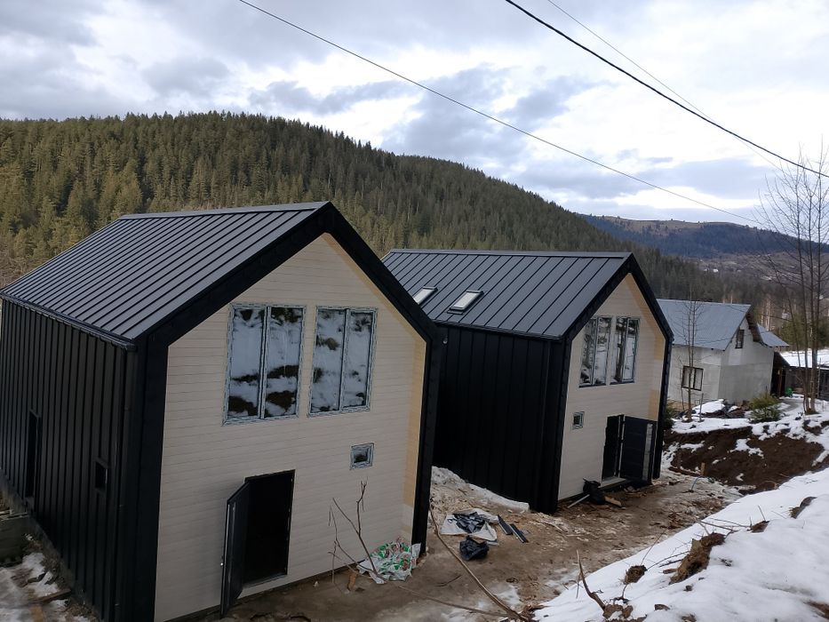 Покрівля. Покрівельні роботи.Монтаж фальцевої покрівлі,клік фальц,