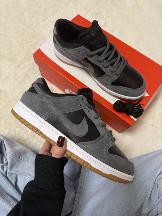 (38-45) кросівки Nike SB Dunk Low TRD Dark Grey Black чорні з сірим