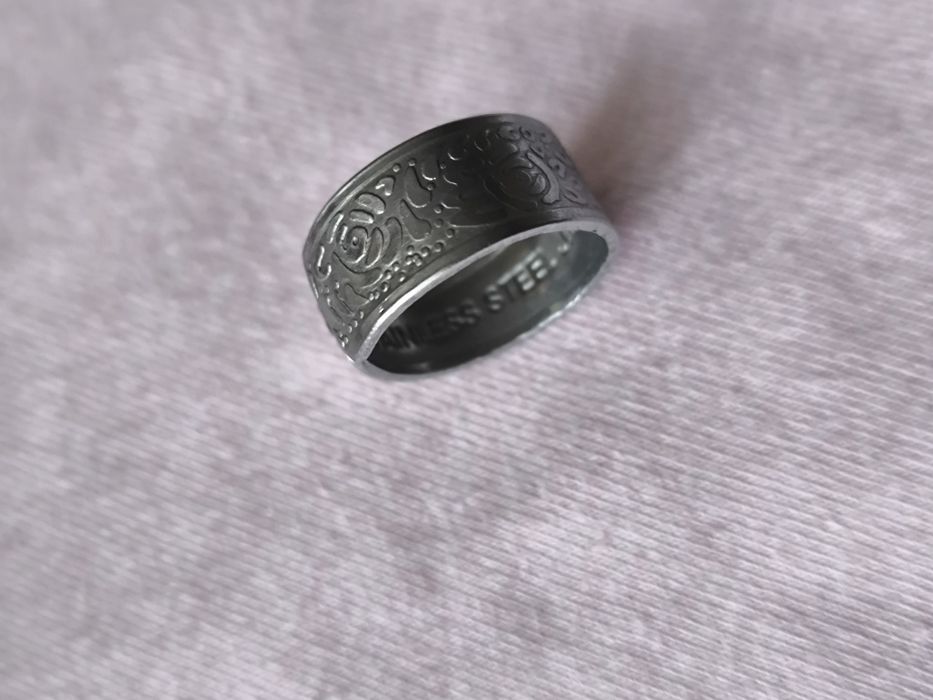 Pierścionek ze stali nierdzewnej rozm 16. 56mm