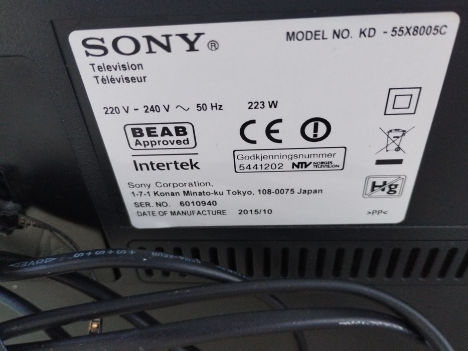 Sony Bravia 55 cali UHD,4K