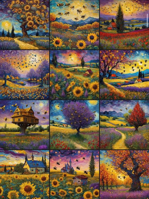 Piękny kolorowy Obraz na płótnie 60x60cm