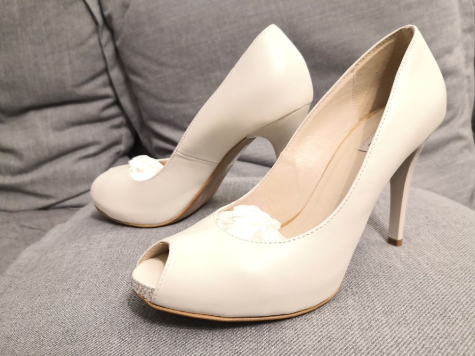 Buty ślubne La Boda Swarovski r38. jak r.37/37,5