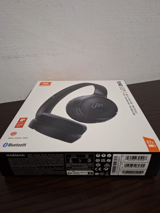 Słuchawki bezprzewodowe JBL Tune 520 BT Nauszne Bluetooth 5.3 Czarny