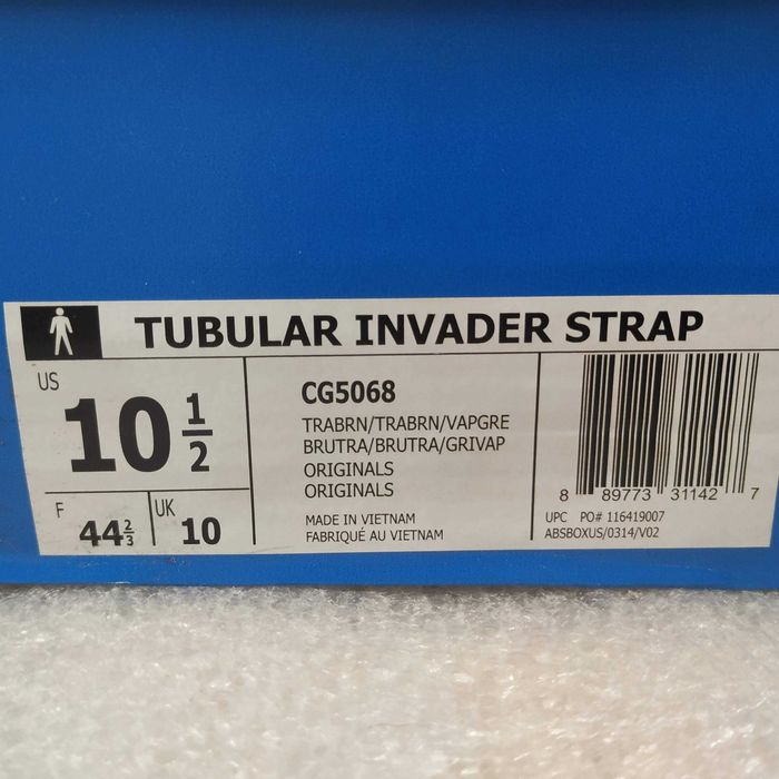 Кроссовки ADIDAS Tubular Invader Strap CG5068 Оригинал ЗАМША