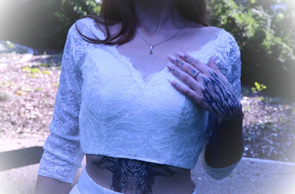 Dwuczęściowa Suknia Ślubna Boho