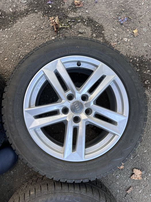 Оригинальные диски audi r17 с зимней резиной 225/55R17