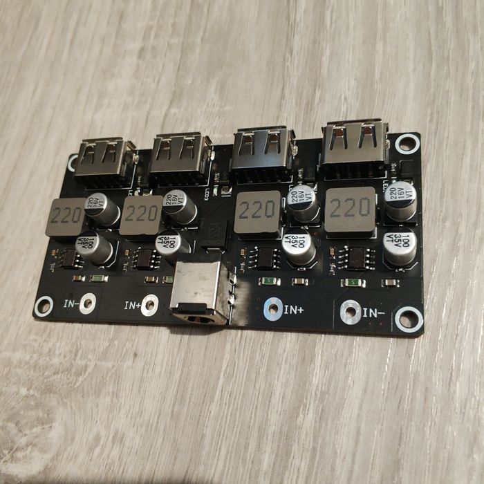 QC3.0 2.0 USB (4шт.) DC-DC понижающий модуль быстрой зарядки 6-32V