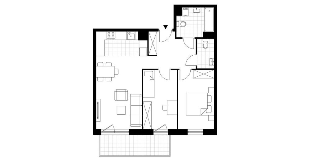 3-pokojowe mieszkanie 62m2 + balkon