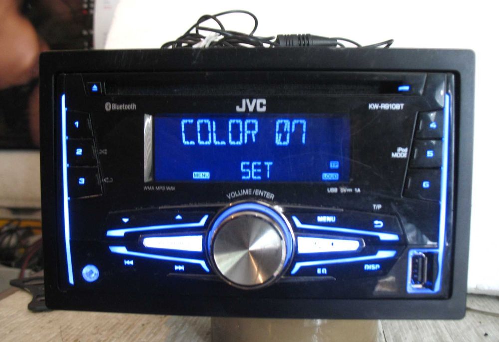 Radio 2din JVC KW-R910BT Bluetooth usb multicolor