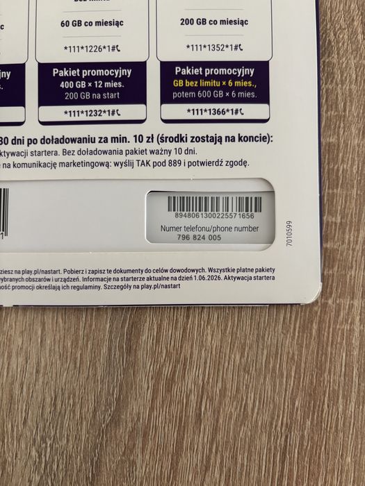 Złoty numer indywidualny