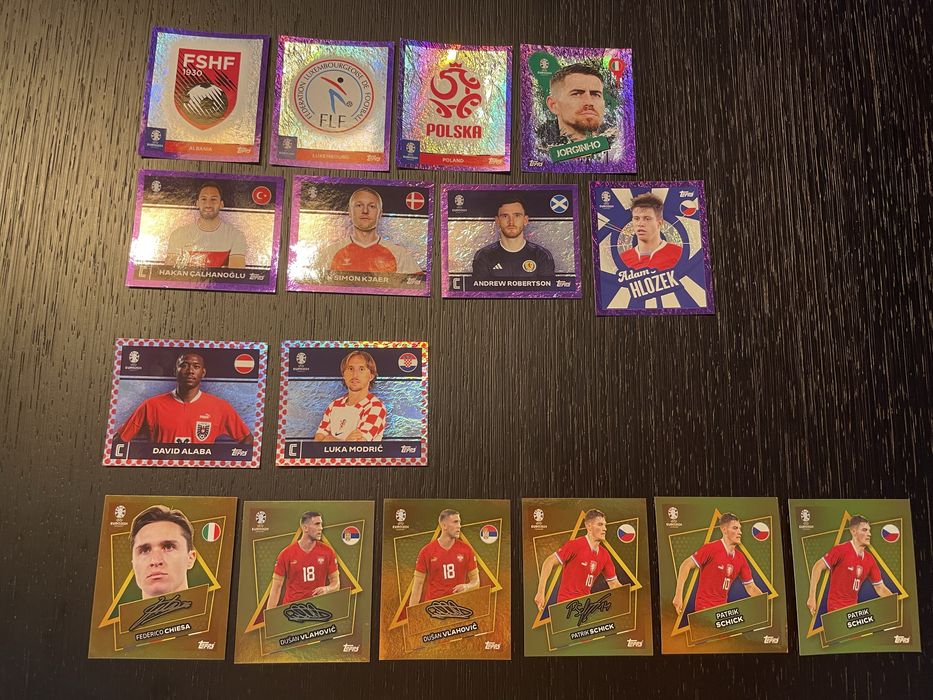 Cromos do euro 2024 da Topps
