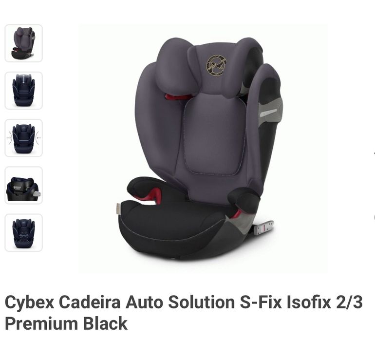 Cybex cadeira Solution S-Fix Isofix 2/