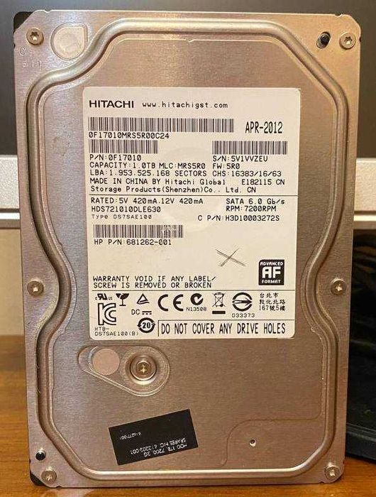 HDD 3.5 Hitachi 1 tb
