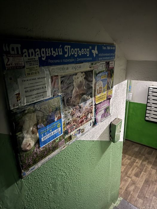 Розклейка листівок по місту