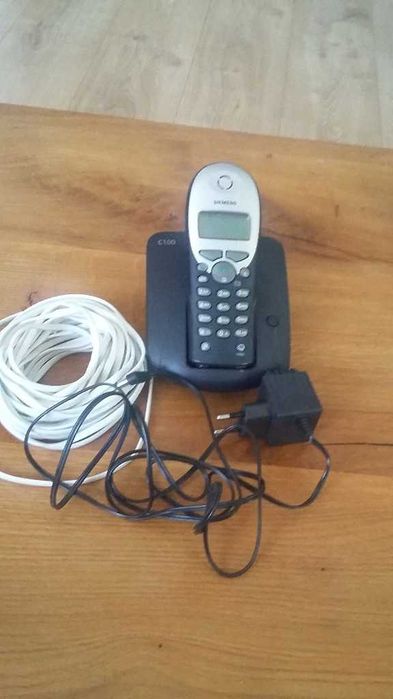 Antyk telefon stacjonarny przenośny  PRL simens