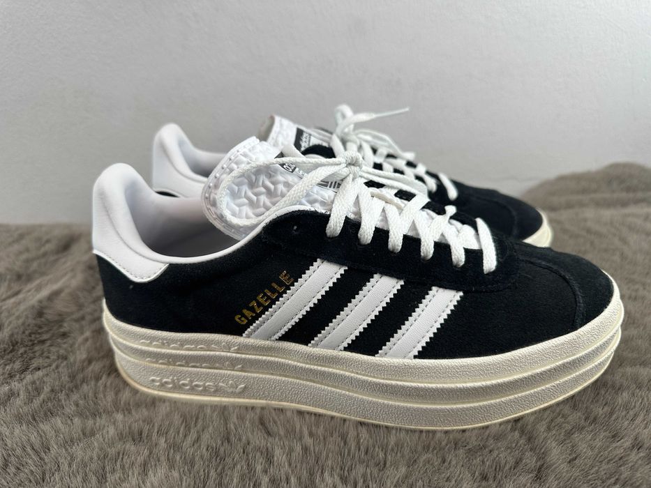 buty damskie skórzane sneakersy adidas gazelle bold 38,5