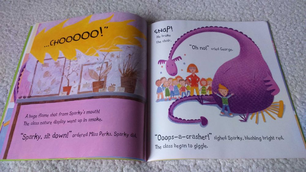 Книга  про дракона Georges Dragon goes to school Claire Freedman
