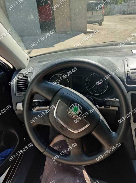 Skoda Octavia Fabia a5 Yeti Оплетка чехол на руль Шкода Кожа Каучук
