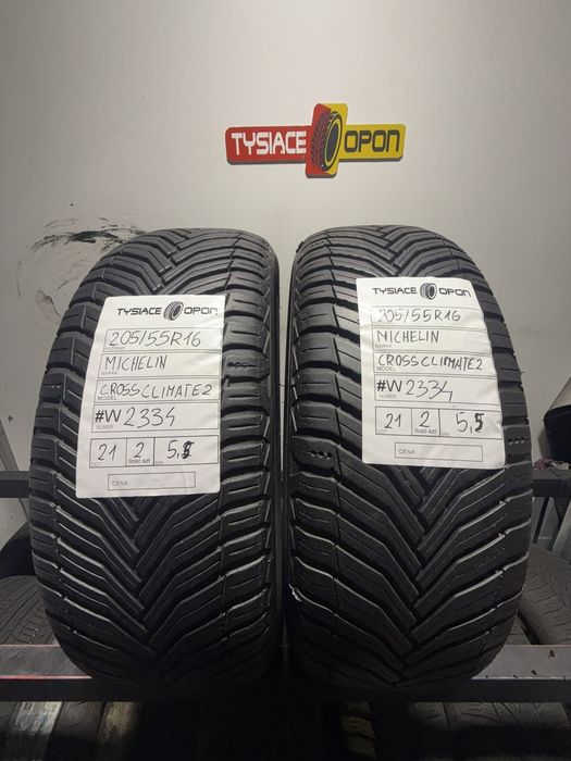 Opona Całoroczna Michelin CrossClimate 2 205/55R16 16 cali #W2334