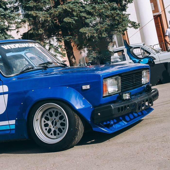 Накладка на передний бампер Губа  МСА Team ВАЗ 2105-2107