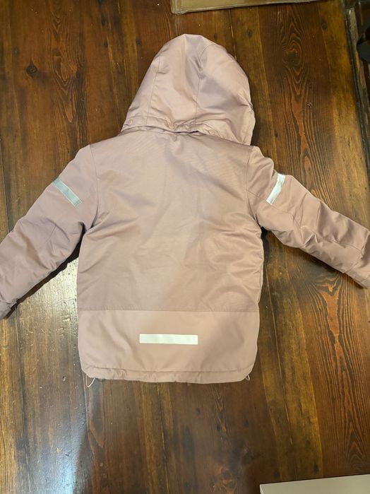 Różowa Kurtka zimowa 122/128 HM dziewczynka