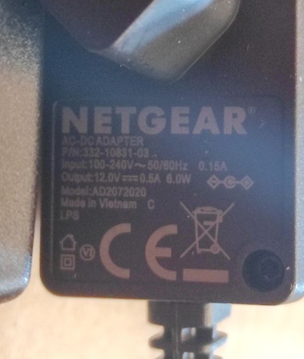 Блок питания DC 12V 0.5А новый