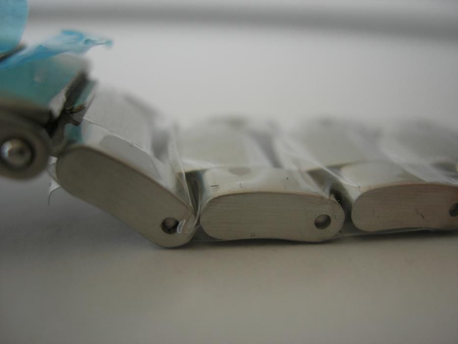 Bracelete Relógio Metálica 2 Tons Maciça 20mm Fecho Bascula