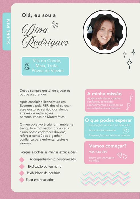 Explicações de Matemática | 1.º ao 12.º Ano | Online e ao Domicílio