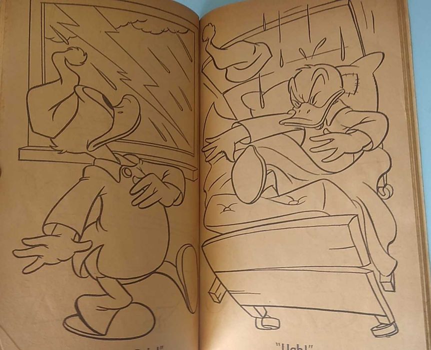 Donald Duck (coloring book) edição da Dell anos 50