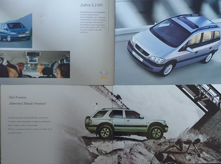 Catálogos OPEL - Speedster Omega Vectra Astra Corsa Zafira Frontera
