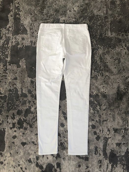 spodnie damskie białe H&M bawełna i elastan r 40