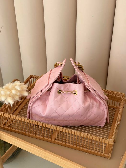 Женская сумка Chanel 25 Small Handbag на плече черный бордовый