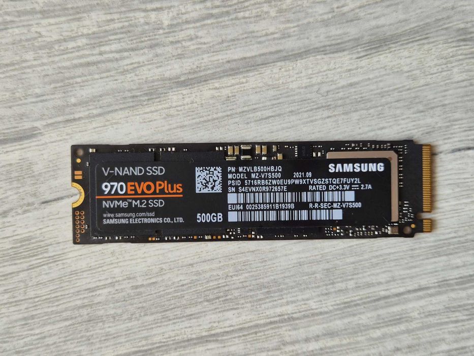 ТОП вибір M.2 SSD диск 500GB Samsung 970 EVO Plus (PCI-e 3.0 x4. NVMe). TRADE-IN