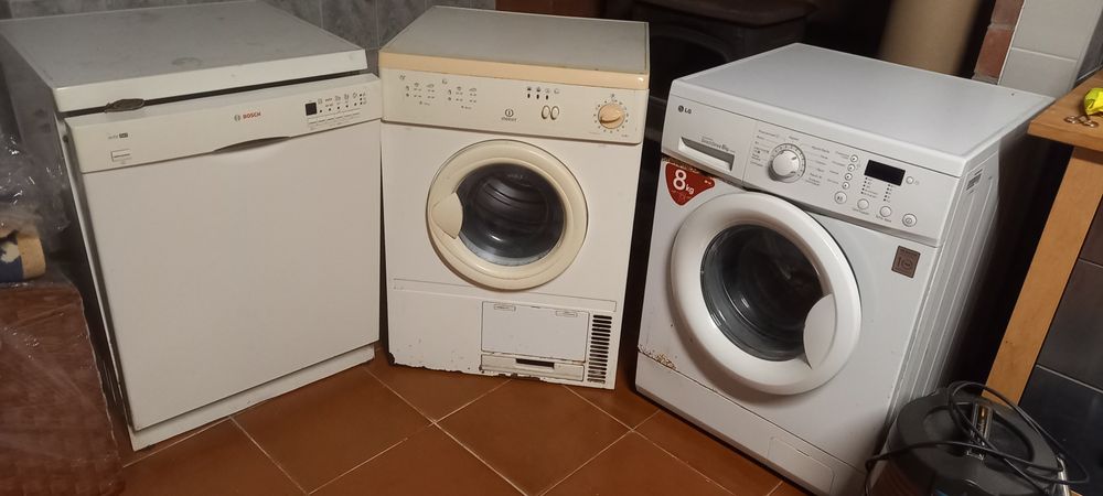 Máquina loiça  + máquina roupa + máquina secar roupa