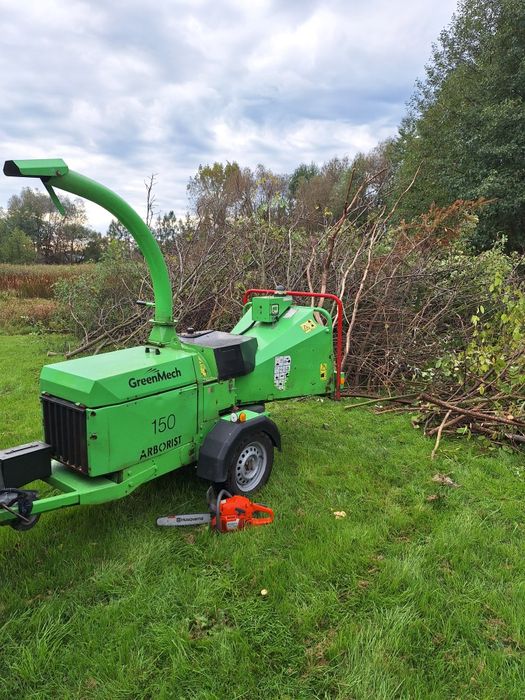 Usługi rębakiem, wycinka drzew, frezowanie pni wynajem, dowóz, darmowa