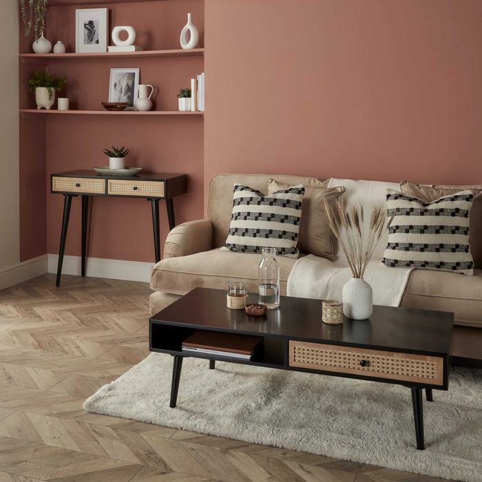 Stół Stolik kawowy Leona 115x60x40cm czarny matowy MDF